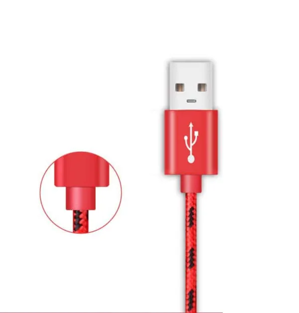 Cabo Trançado Lightning iPhone 2.4A 2M - Prata