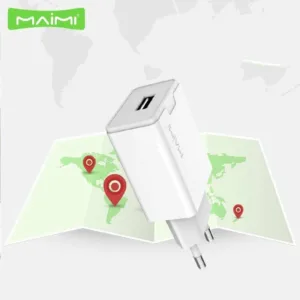 Adaptador de Corrente USB 2.4A Branco – Carregador 12W