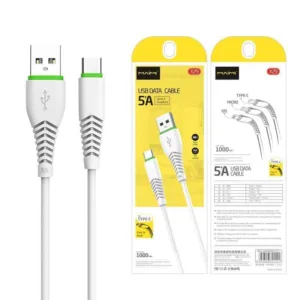 Cabo USB para Type-C / USB-C (Maimi - 5A - 1M - Branco)