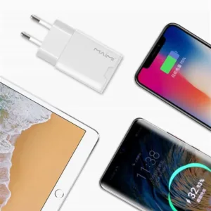Adaptador de Corrente USB 2.4A Branco – Carregador 12W