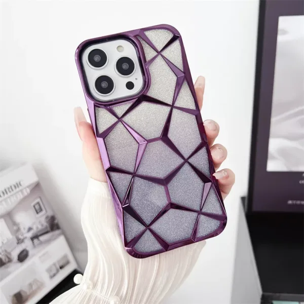 Capa iPhone 15 Plus Cromada Diamante