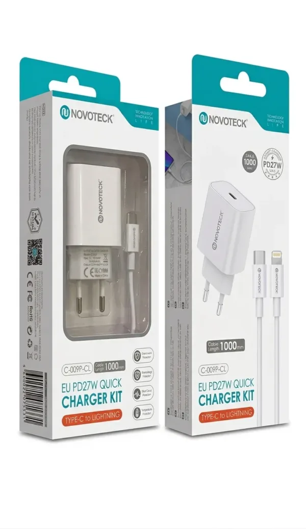 Carregador USB-C com Cabo USB-C para Lightning - 27W