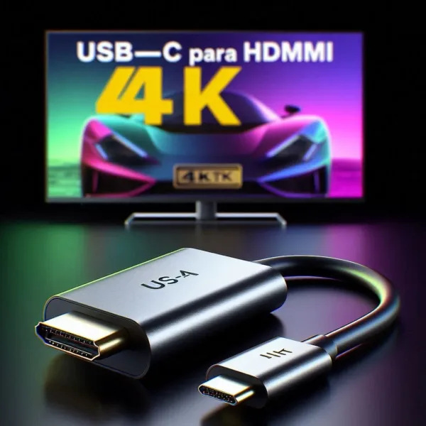 Cabo USB-C para HDMI – Ligação do Smartphone à TV