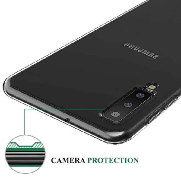 Capa Samsung Galaxy A7 2018 Silicone Premium - Cristal Transparente