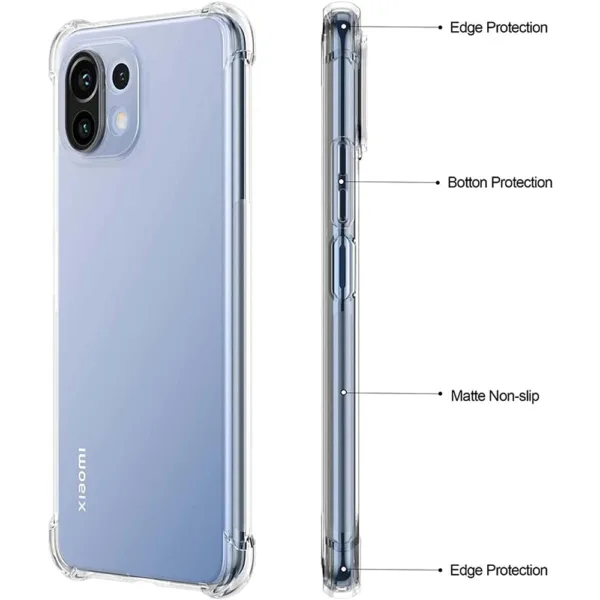 Capa Xiaomi Mi 11 Lite Anti Choque - Transparente
