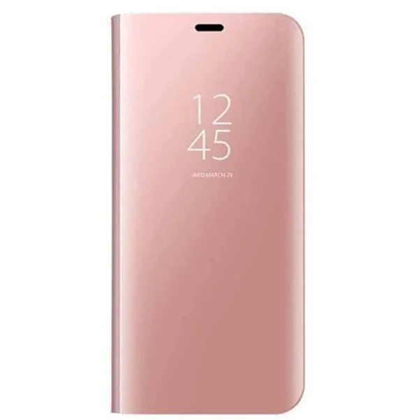 Capa Samsung Galaxy A7 2018 Clear Flip Cover - Dourado Rosa