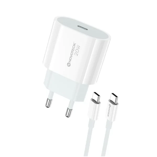 536196dfac678ce548317e3520156582-2.png Carregador GaN 20W iPhone 15 - 17 USB-C com Cabo