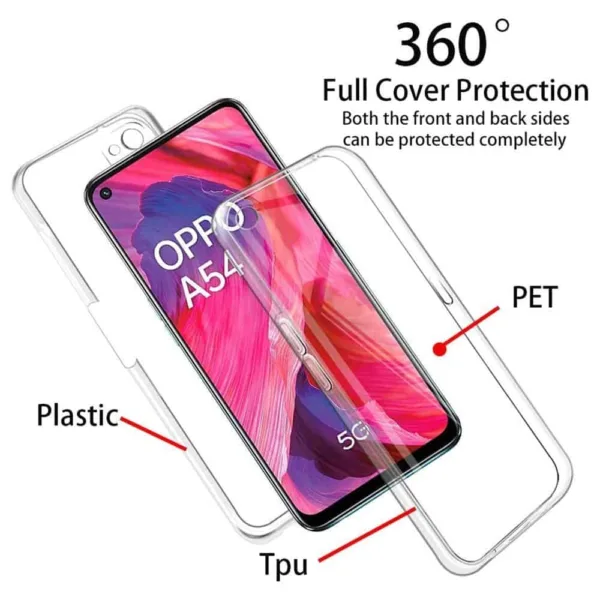 Capa 360 Oppo A54 5G | A74 5G | A93 5G - Full Cover Transparente