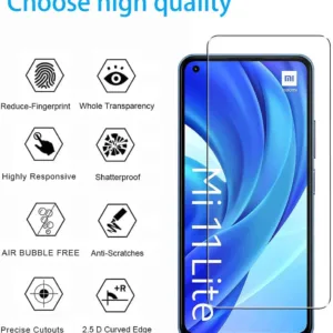 Película de Vidro Temperado Xiaomi Mi 11 Lite - Super Transparente