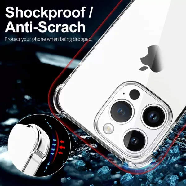 Capa iPhone 14 Pro Max Anti-Choque Cristal Transparente