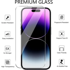 Película de Vidro Temperado iPhone 16 Pro - Super Transparente