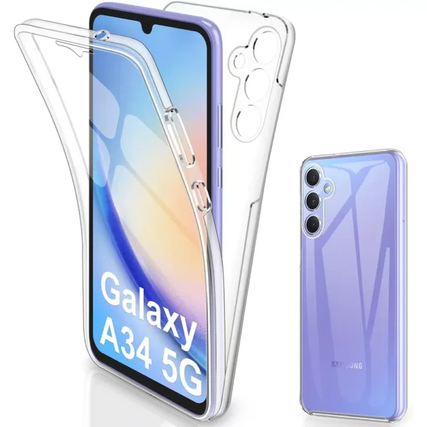 Capa 360 Samsung Galaxy A34 5G - Full Cover Transparente
