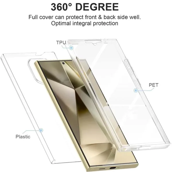 Capa 360 Samsung Galaxy S25 Ultra 5G - Full Cover Transparente