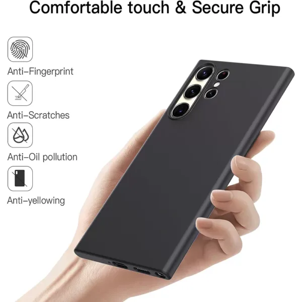 Capa Samsung Galaxy S24 Ultra Silicone Ultrafino - Preto