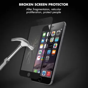 Película de Vidro Temperado iPhone 6S - 5D Full Glue - Preto - Image 4