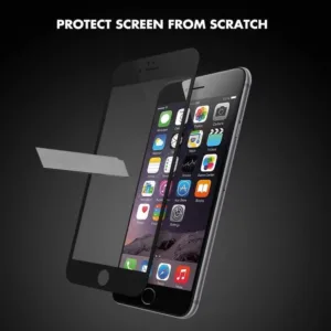 Película de Vidro Temperado iPhone 6S - 5D Full Glue - Preto - Image 3