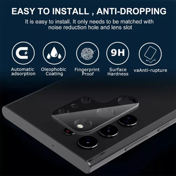 Película de Vidro Temperado Câmera Traseira Samsung Galaxy S24 Ultra 5G
