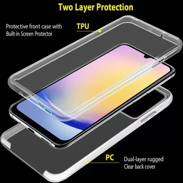 Capa 360 Samsung Galaxy A25 4G&5G - Full Cover Transparente