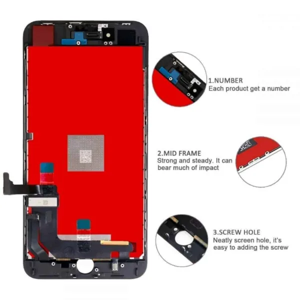 Ecrã Display LCD Para iPhone 8 Preto