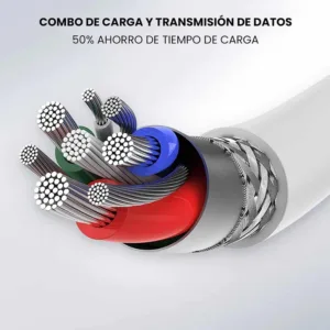 Cabo USB C para USB C 60W - 1M - Preto