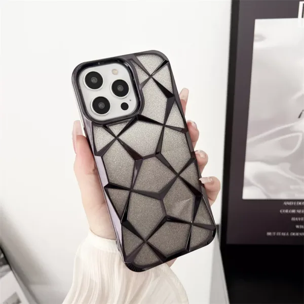 Capa iPhone 15 Plus Cromada Diamante