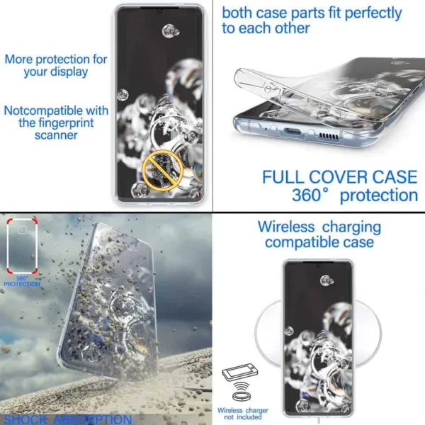 Capa 360 Samsung Galaxy A02S (166,5mm) Full Cover Transparente