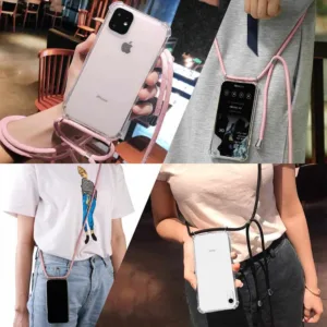 Capa iPhone 11 Pro Antichoque com Cordão