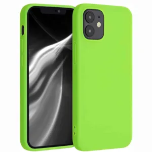 Capa iPhone 12 Silicone Premium Verde - Image 1