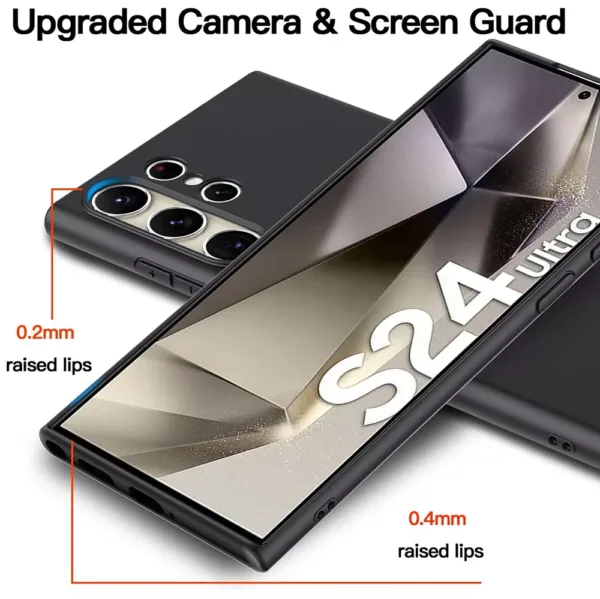 Capa Samsung Galaxy S24 Ultra Silicone Ultrafino - Preto