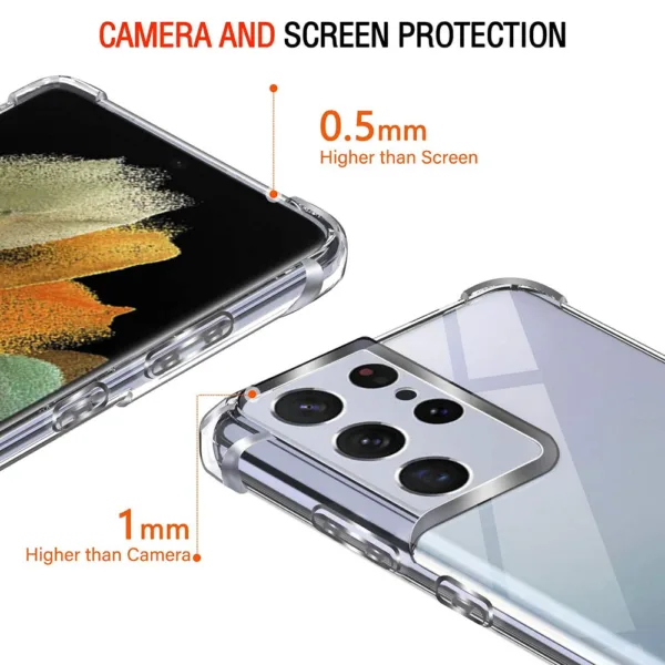 Capa Samsung Galaxy S21 Ultra Anti Choque - Transparente