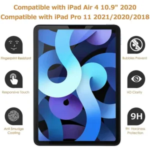 Película de Vidro Temperado iPad Air 4.ª geração | 5.ª geração (2022) 10,9″ - Super Transparente