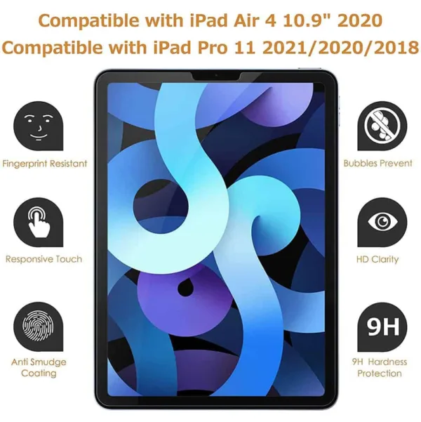 Película de Vidro Temperado iPad Air 4.ª geração | 5.ª geração (2022) 10,9″ - Super Transparente