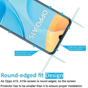 Película de Vidro Temperado Oppo A15 - Super Transparente