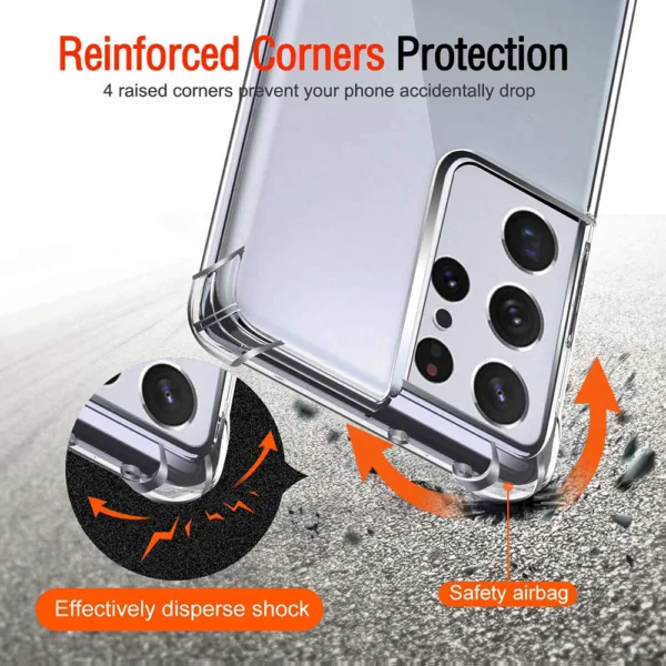 Capa Samsung Galaxy S21 Ultra Anti Choque - Transparente