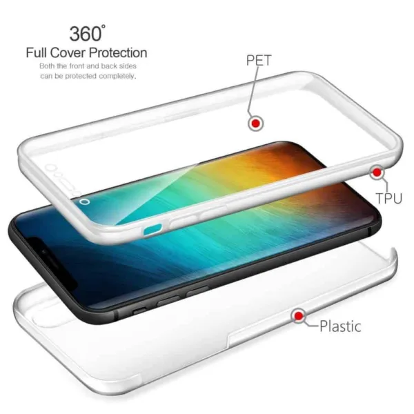 Capa 360 iPhone XS Max - Full Cover Transparente