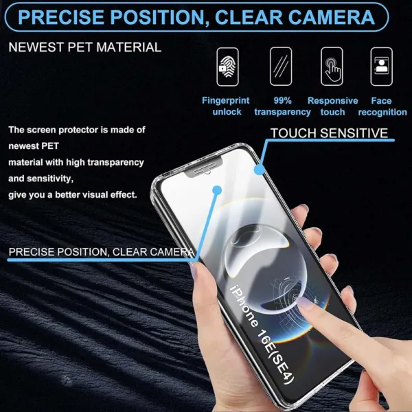 Capa 360 iPhone 16E - Full Cover Transparente