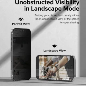 Película de Vidro Temperado iPhone 15 Pro - Super Privacidade