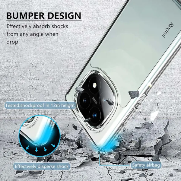 Capa Xiaomi Redmi Note 14 Pro+ 5G Anti Choque - Transparente