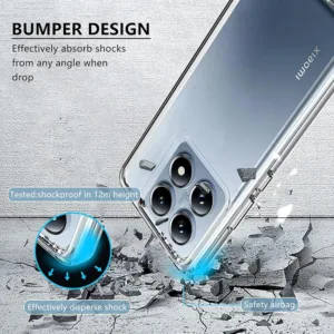 Capa Xiaomi Mi 14T Anti Choque - Transparente