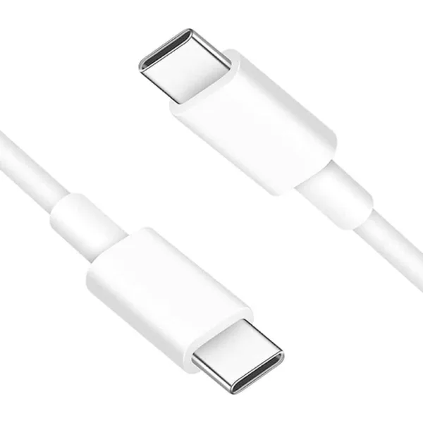 Cabo-Type-C-para-USB-C-2A-PRITECH-Branco-1.jpg Cabo USB C para USB C 2.1A - 1M