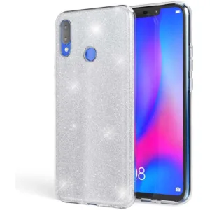 Capa Huawei Y7 2019 Purpurina Brilhante - Prata - Image 1