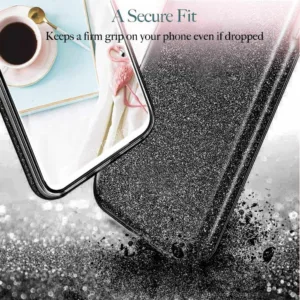 Capa Huawei Y5 2018 Purpurina Brilhante - Preto - Image 1