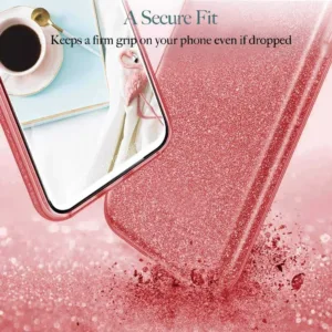 Capa Huawei Y6 2018 Purpurina Brilhante - Vermelho - Image 1