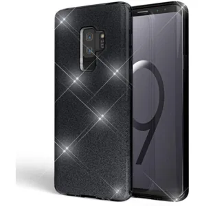 Capa Samsung Galaxy S9 Purpurina Brilhante - Preto - Image 1