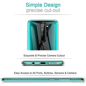 Capa Xiaomi Redmi Note 8 Pro Silicone Premium - Cristal Transparente - Image 3