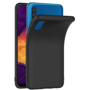 Capa Samsung Galaxy A30s Silicone Premium Preta - Image 3