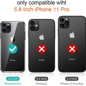 Capa iPhone 11 Pro Max Silicone Premium - Cristal Transparente
