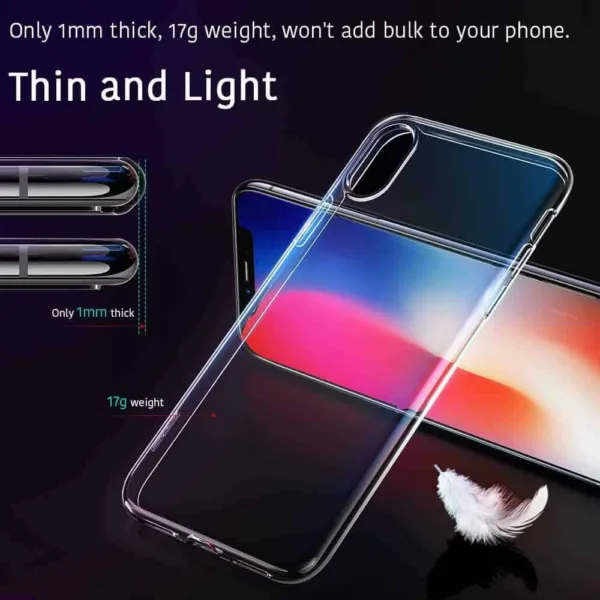 Capa iPhone Xs Silicone Ultrafino - Transparente