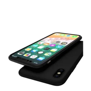 Capa iPhone Xs Silicone Premium Preta - Image 4