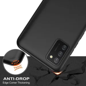 Capa Samsung Galaxy A02s Silicone Premium Preto - Image 3